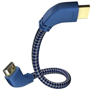 INAKUSTIK Premium HDMI Kabel mit Ethernet gewinkelt. 5.0m