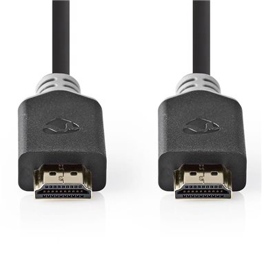 Premium Cavo HDMI ™ ad alta velocità con Ethernet | Connettore HDMI ™ | Connettore HDMI ™ | 4K@60Hz | 18 Gbps | 3.00 m | Tondo | PVC | Antracite | Scatola