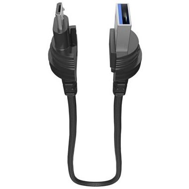 LIFEPROOF für alle Geräte mit microUSB USB-A Stecker->microUSB Steck. black