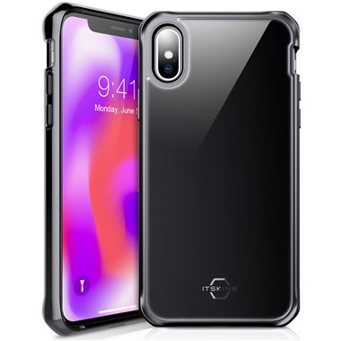 ITSKINS Apple iPhone X, XS Drop-Protection-Cover Hybrid Glass black