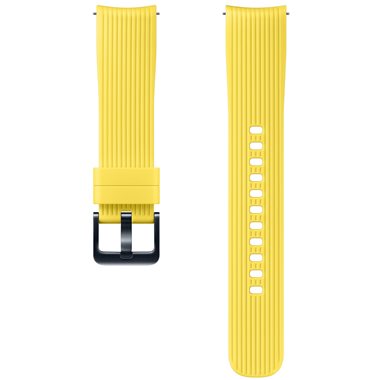SAMSUNG Galaxy Watch 42mm (SM-R81X) Armband 20mm Silicone Band yellow