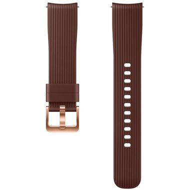SAMSUNG Galaxy Watch 42mm (SM-R81X) Armband 20mm Silicone Band brown