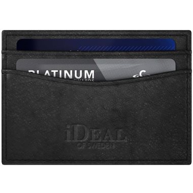 IDEAL OF SWEDEN Kartenhalter für 4 Karten PU-Leather, B=10cm, H=7cm Card Holder black