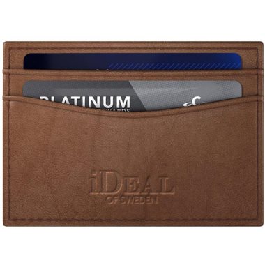 IDEAL OF SWEDEN Kartenhalter für 4 Karten PU-Leather, B=10cm, H=7cm Card Holder brown