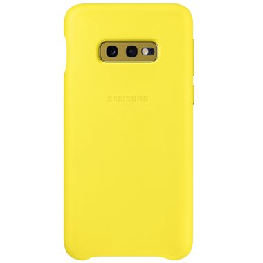 SAMSUNG Galaxy S10e Hard-Cover Leather yellow