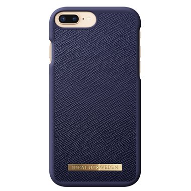 IDEAL OF SWEDEN Apple iPhone 8+/7+/6S+/6+ Designer Hard-Cover Saffiano navy