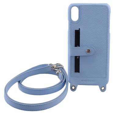 MIKE GALELI ISTANBUL Apple iPhone Xr Back-Cover Lenny mit Gurt ligth blue