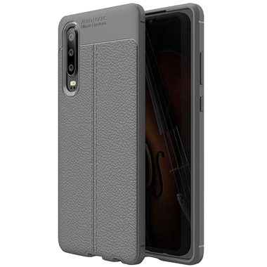 UUNIQUE Huawei P30 Hard-Cover Texture Inlay Back Shell grey