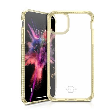 ITSKINS Apple iPhone 11 Pro Max Drop-Protection Cover HYBRID CLEAR light yellow transparent