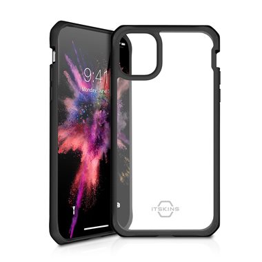 ITSKINS Apple iPhone 11 Pro Drop-Protection Cover HYBRID SOLID plain black transparent