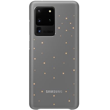 SAMSUNG Galaxy S20 Ultra Hard-Cover mit LED-Anzeige Smart LED Cover gray