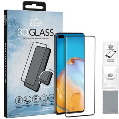 EIGER Huawei P40 Display-Glas 3D Glass Case-Friendly black