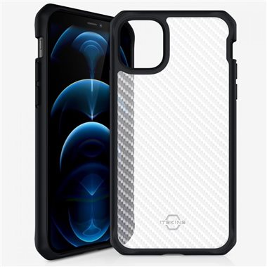 ITSKINS Apple iPhone 12 Pro Max Drop-Protection Cover HYBRID TEK black and transparent