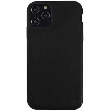 UUNIQUE Apple iPhone 12 Pro Max Hard-Cover ECO LEATHER BACK SHELL black