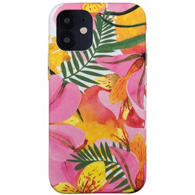 UUNIQUE Apple iPhone 12 mini Hard-Cover PRINTED ECO BACK CASE Tropical Blossom