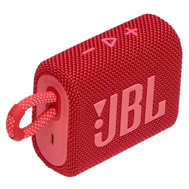 JBL Universal Bluetooth Speaker Waterproof, Dustproof, USB-C Charging, 5H Playtime Go 3 red