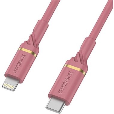 OTTERBOX USB-Kabel 1.0m USB-C Stecker -> Lightning Stecker Rose Sparkle Pink