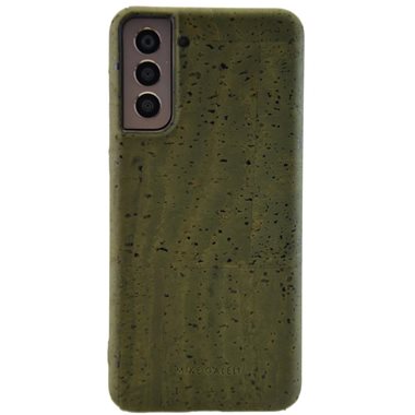 MIKE GALELI ISTANBUL Samsung Galaxy S21 Hard-Cover aus Kork ECO Levi Cork green