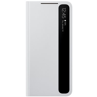SAMSUNG Galaxy S21 Book-Cover Smart Clear View Cover Light Gray
