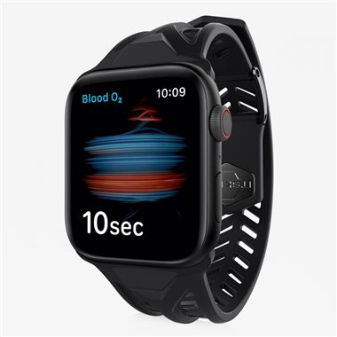 ITSKINS Apple Watch SE/6/5/4 <b>40mm</b> Armband (Strap), Drop-Protection SPECTRUM CLEAR black