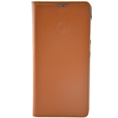 MIKE GALELI ISTANBUL Samsung Galaxy S21 Ultra Book-Cover aus Echtleder Marc cognac
