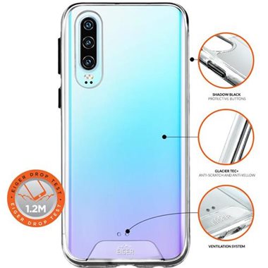 EIGER Huawei P30 BULK Hard-Cover Glacier Case transparent