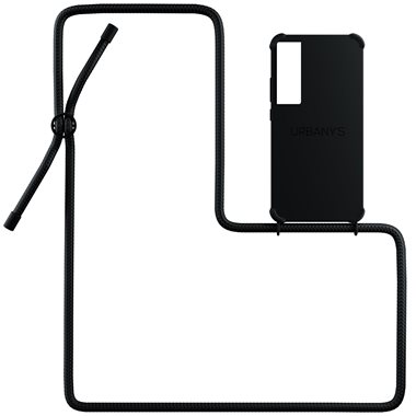 URBANYS NECKLACE Samsung Galaxy S21 Necklace-Cover mit Kordel All Black matt