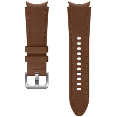 SAMSUNG Universal Band 20mm S Lederarmband mit gummierter Unterseite Hybrid Band camel