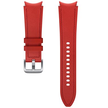 SAMSUNG Universal Band 20mm L Lederarmband mit gummierter Unterseite Hybrid Band red