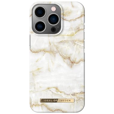 IDEAL OF SWEDEN Apple iPhone 13 Pro Designer Hard-Cover Golden Pearl Marble