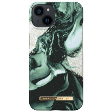 IDEAL OF SWEDEN Apple iPhone 13 Designer Hard-Cover Golden Olive Marble