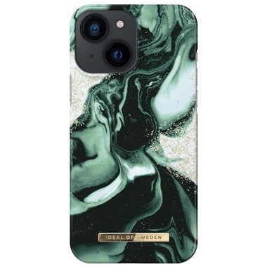 IDEAL OF SWEDEN Apple iPhone 13 mini Designer Hard-Cover Golden Olive Marble
