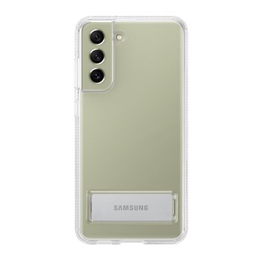 SAMSUNG Galaxy S21 FE 5G Hard-Cover transparent Clear Standing Cover transparent