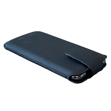 MIKE GALELI ISTANBUL Universal Etui <b>Easy-Out</b> Pouch-Style Echtleder bis 6.1 Pat 6.1 black