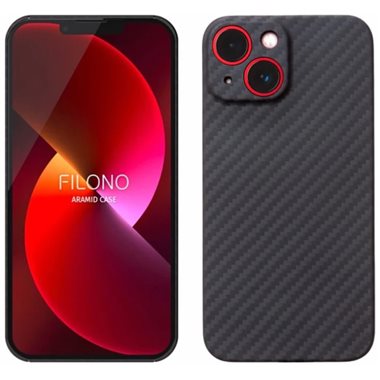 FILONO Apple iPhone 13 mini Backcover aus echtem Carbon Carbon black