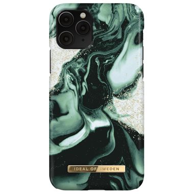IDEAL OF SWEDEN Apple iPhone 11 Pro/XS/X Designer Hard-Cover Golden Olive Marble