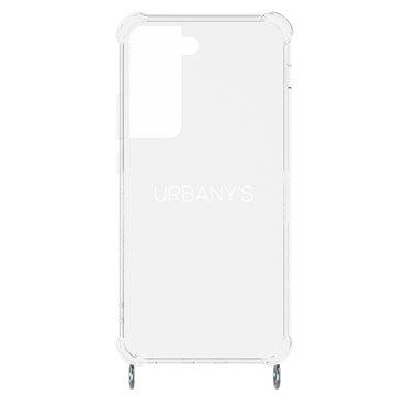 URBANYS NECKLACE Samsung Galaxy S22 Necklace-Cover ohne Band! transparent mit silber Ringen