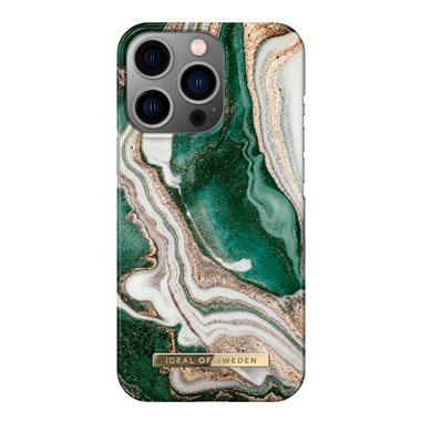 IDEAL OF SWEDEN Apple iPhone 14 ProDesigner-Cover Golden Jade Marble