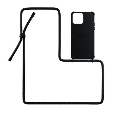 URBANYS NECKLACE Apple iPhone 14 Pro Max Necklace-Cover mit Kordel All Black matt