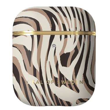 IDEAL OF SWEDEN Apple AirPods 1st & 2nd Generation Designer Hard-Cover Hypnotic Zebra