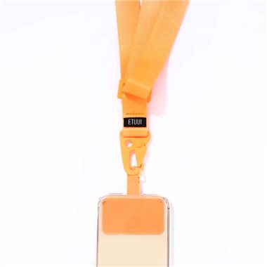 ETUUI Universalband mit Einlegekarte für alle Cases mit Ladeanschluss mittig Universalband breit orange