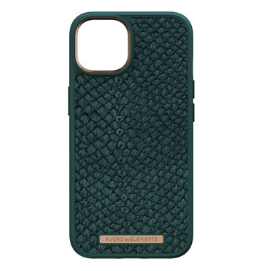 NJORD Apple iPhone 14 Hard-Cover Salm.Leather Magsafe Case green