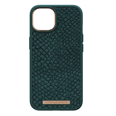 NJORD Apple iPhone 14 Plus Hard-Cover Salm.Leather Magsafe Case green