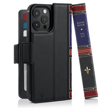 TWELVE SOUTH iPhone 14 Pro Max Book-Cover Vintage Book schwarz