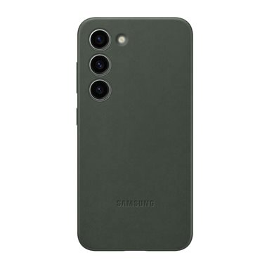 SAMSUNG Galaxy S23 Leder-Backcover Leather Case Green
