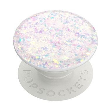 POPSOCKETS PopGrip Premium Iridescent Confetti White