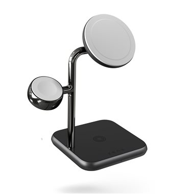 ZENS 4 in 1 iPad + Magsafe Wireless Charger 15W MagSafe, 5W Watch, 18W USB-C, 5W QI inkl. 45W USB-C PD Ladegerät