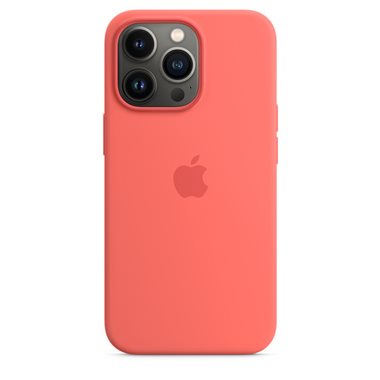 APPLE iPhone 13 Pro Soft-Cover Silikon Case Magsafe Pink Polemo