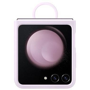 SAMSUNG Galaxy Z Flip5 Silikon-Cover Silicone Case with Ring Lavender