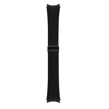 SAMSUNG Universal Band 20mm L Hybrid-Lederarmband D-Buckle Hybrid Eco-Leather Band Black